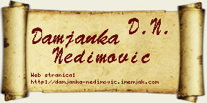 Damjanka Nedimović vizit kartica